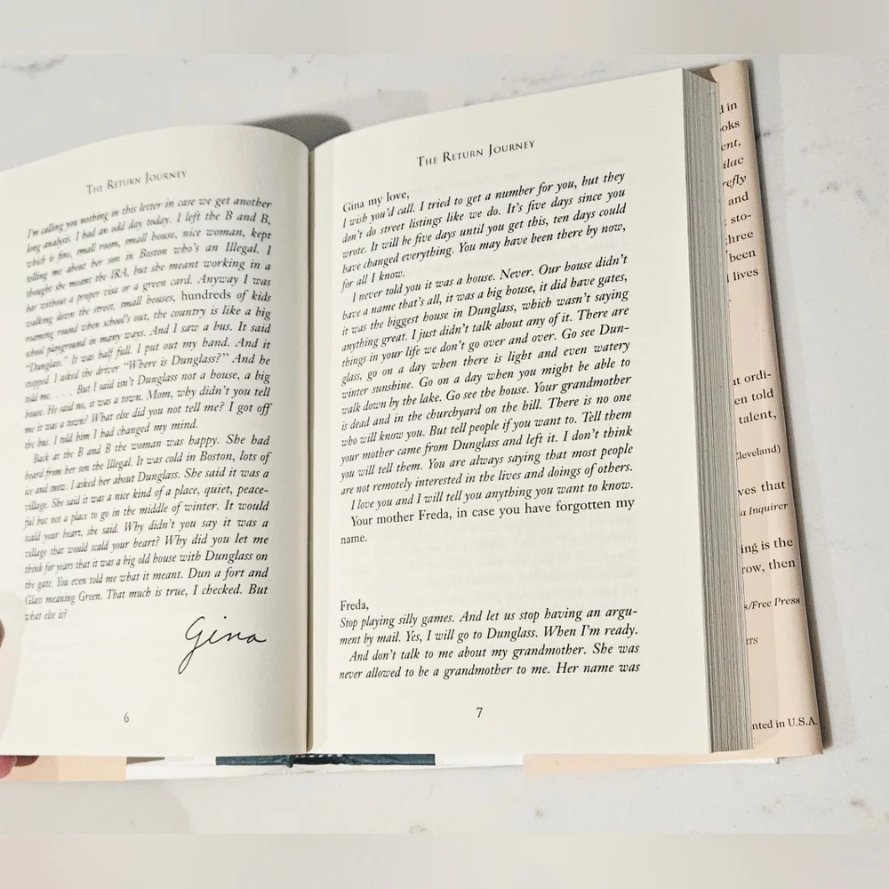 BOGO The Return Journey Maeve Binchy Hardcover Book